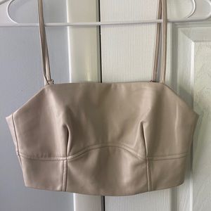 Crop Top faux leather